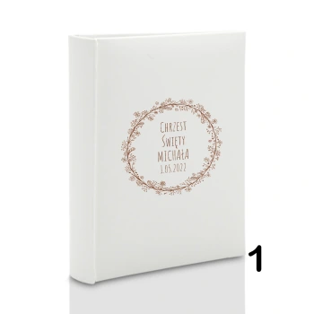 Album na chrzest, wsuwany, 50 zdjęć 15X21, personalizowany, 12 wzorów